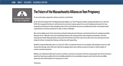 Desktop Screenshot of massteenpregnancy.org